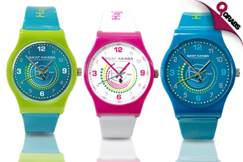 From QR69 Experience Time in a Different Way - Counterclockwise - with Sa’at Ka’aba Watches - 5 Designs Perfect for Children, Men OR Women! (Up to QR345 Value)